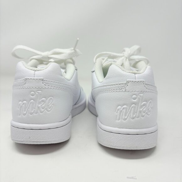 Nike Ebernon Low Sneaker Shoe Triple White Size 7 - Picture 7 of 9